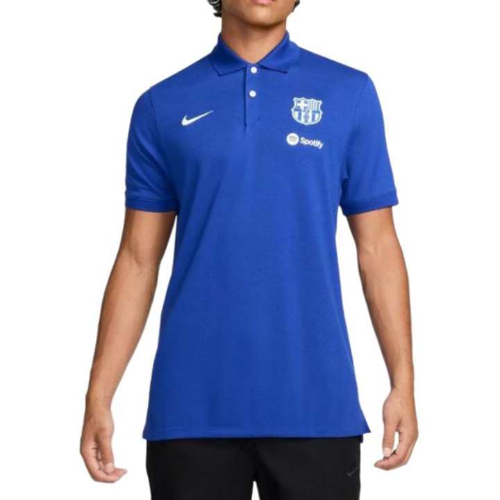 Nike Nike Dri Fit Polo Shirts Men's Blue Polo Collar Moderate Straight Fit