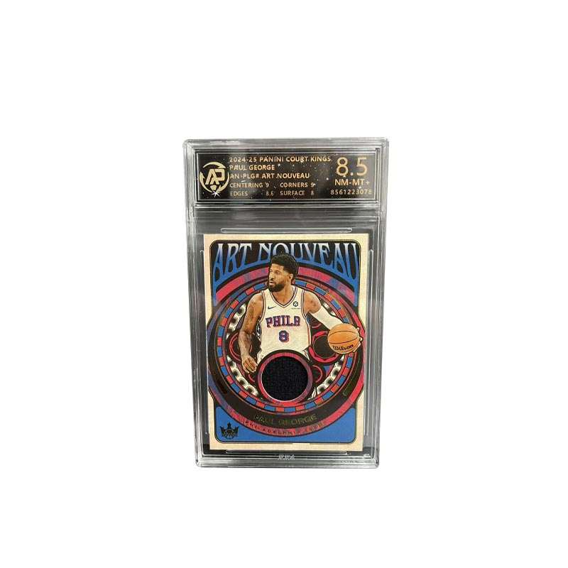 PANINI Court Kings 76 Persons, Paul George, Red Velvet, Authentic Jersey Material, Limited Edition Graded Cards 1 Pc