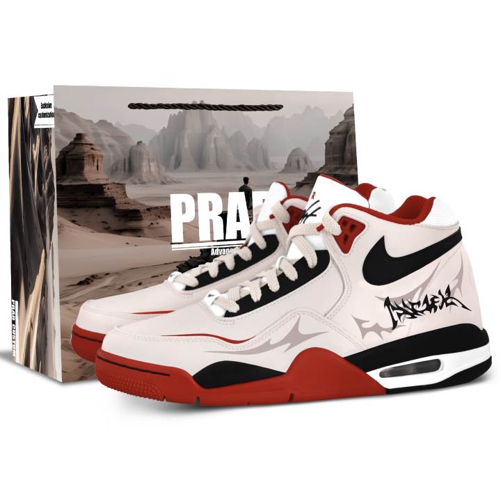 Nike Nike Flight Legacy Street Nightfall Synthetic Leather Cushioning Abrasion Resistant Slip Resistant Mid top