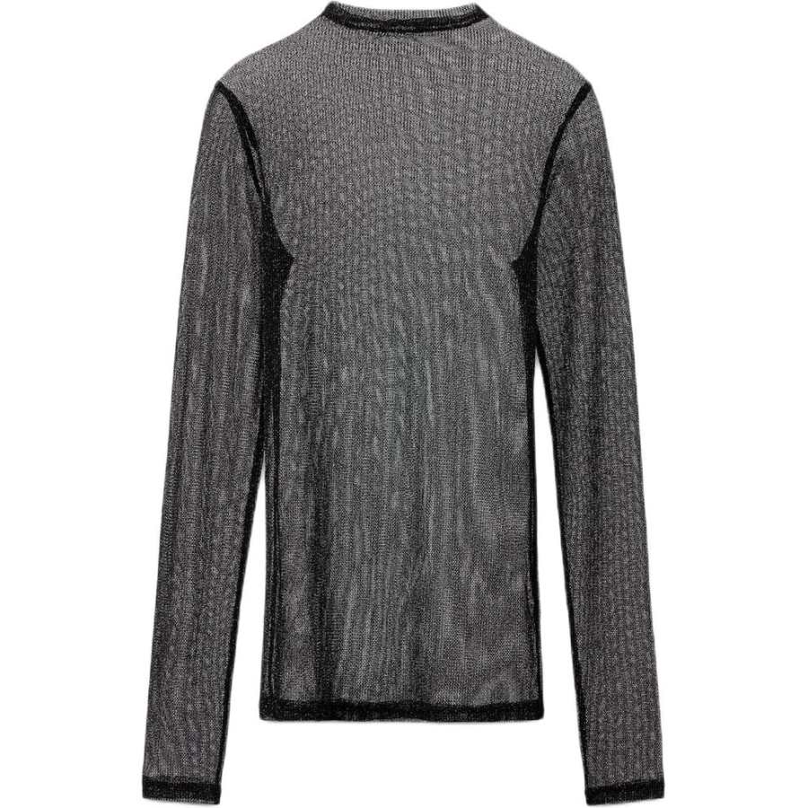 ZARA T Shirts Women's Black Turtleneck
