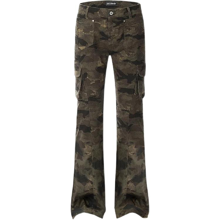DEERWAY DEERWAY Jeans Unisex Camouflage Moderate Flared Pants