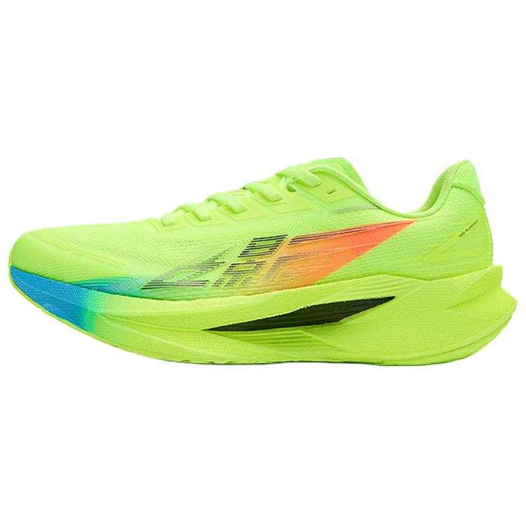 QIAODAN Flying Shadow 6.0 Fabric Cushioning Breathable Rebound Low top Running Shoes Men's Neon Bright Yellow