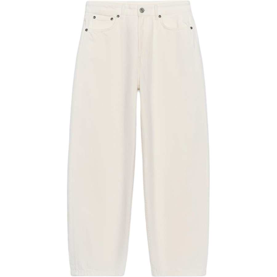 ZARA ZW Jeans Women's White Moderate Tapered Pants