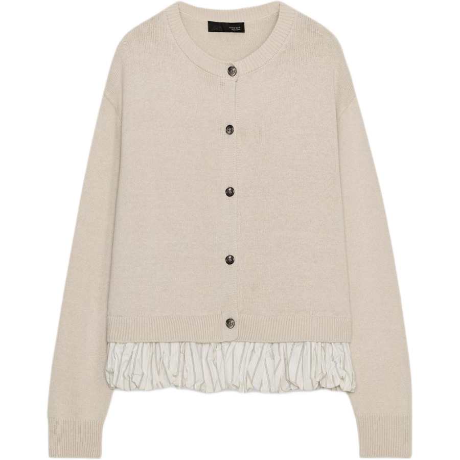 ZARA Knitwear Women's Sand Crew Neck Moderate