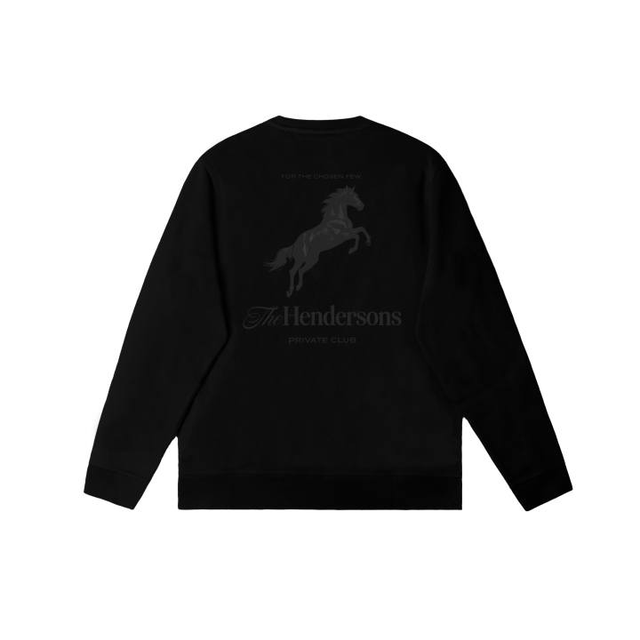 Nike Nike Club Sweatshirts Men's Black Crew Neck Moderate Regular