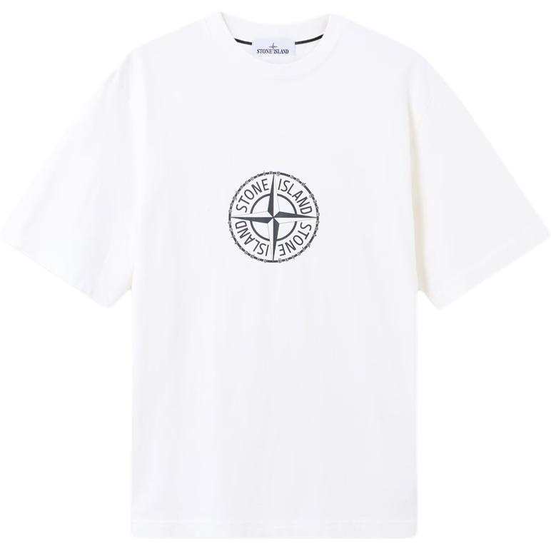Stone Island Compass Printed Crewneck T-Shirt