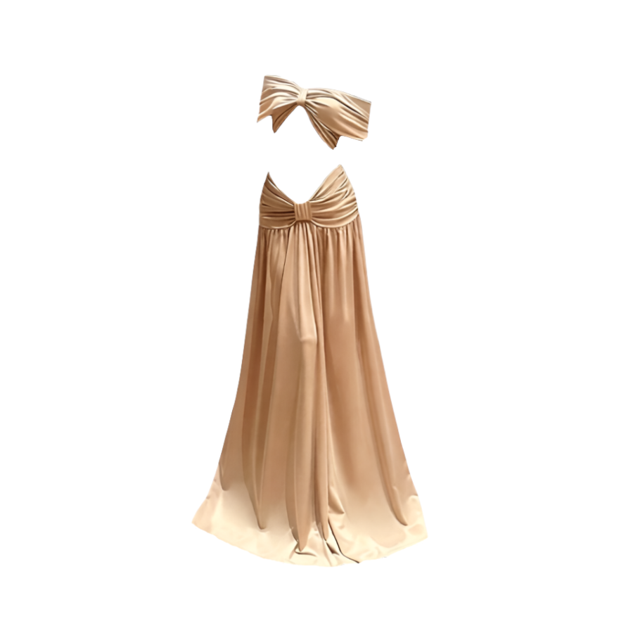 MTHE Two Piece Skirt Sets Women's Boat Neck Moderate Long