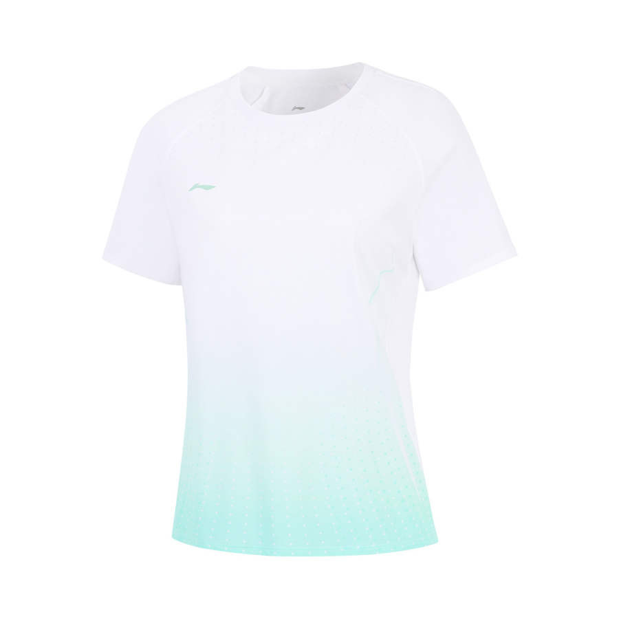Li-Ning Li Ning T Shirt Men's White/Floating Aqua Green