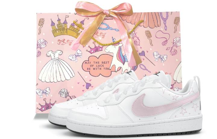 Nike Nike Court Borough 2 Low top Skateboard Shoes Women's White Pink