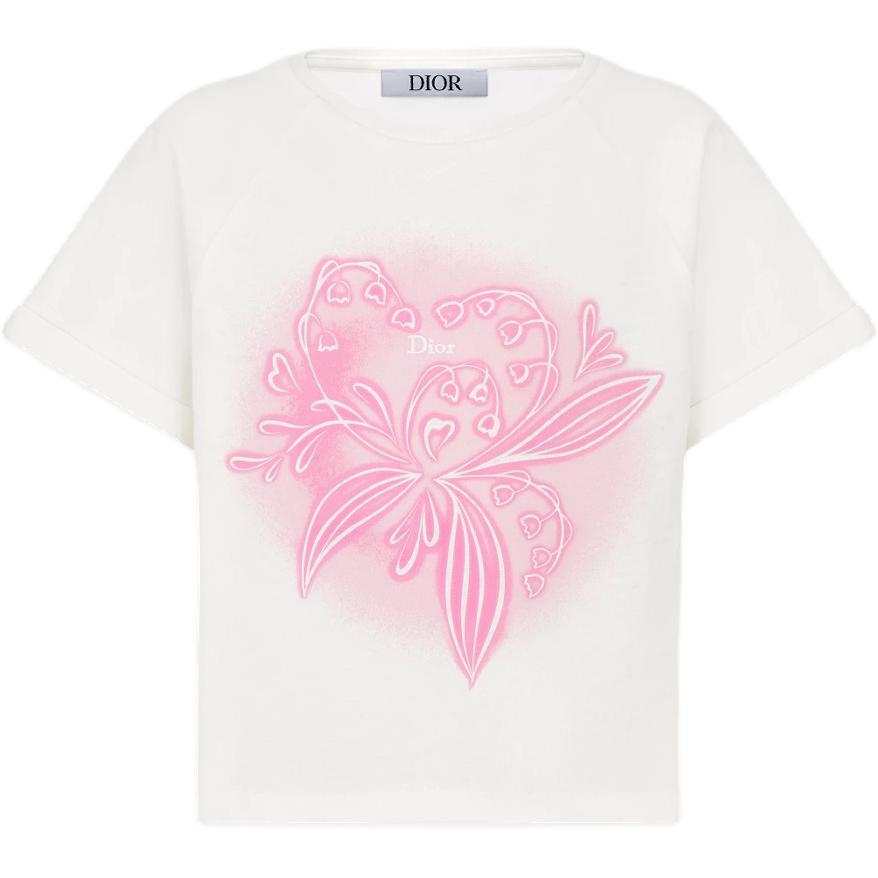 DIOR DIOR Kids T Shirts Crew Neck Thin