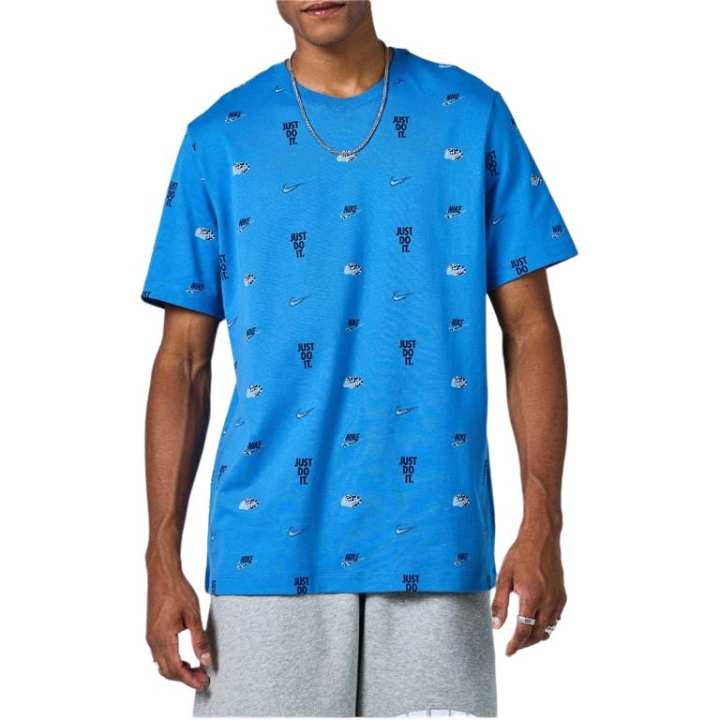 Nike Nike T Shirts Men's Blue Crew Neck
