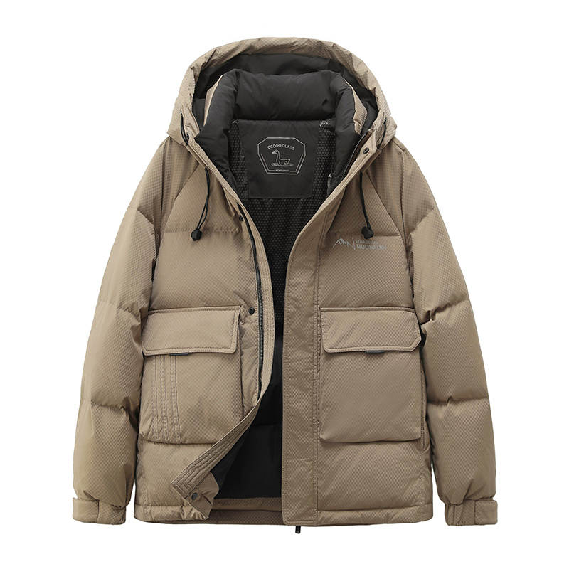 YALU Down Jackets Men's Hooded Moderate