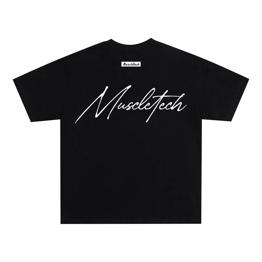 MUSCLETECH MUSCLETECH T Shirts Unisex Crew Neck Thin Straight Fit