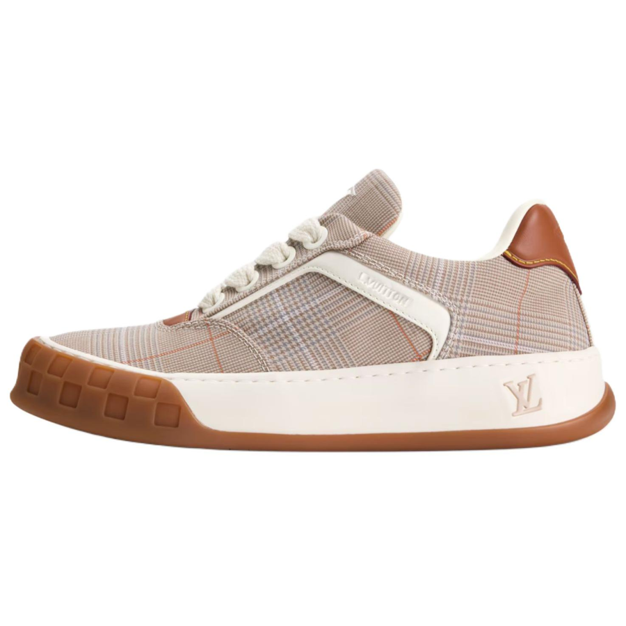 LOUIS VUITTON Tilted Low top Skateboard Shoes Men's Umber