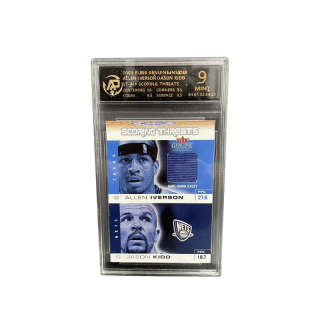 FLEER 76 Persons, Allen Iverson, Autographed, Material, Double Person Jersey, Limited Edition, Rare Collection