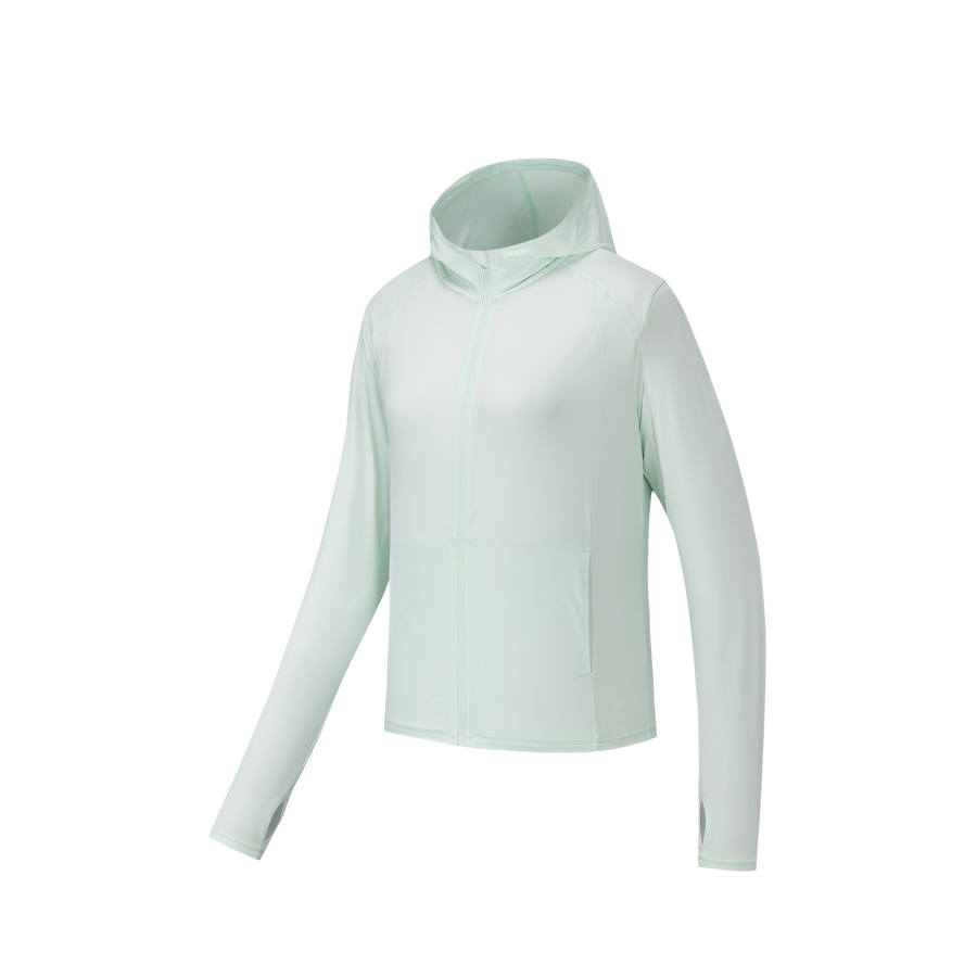 Anta Sun Protection Clothing Women's Light Cloud Green
