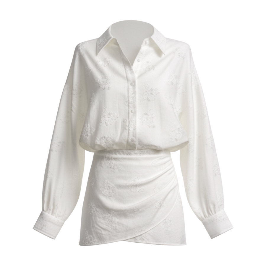 FINDSME GAGA Long Sleeved Dress Women's