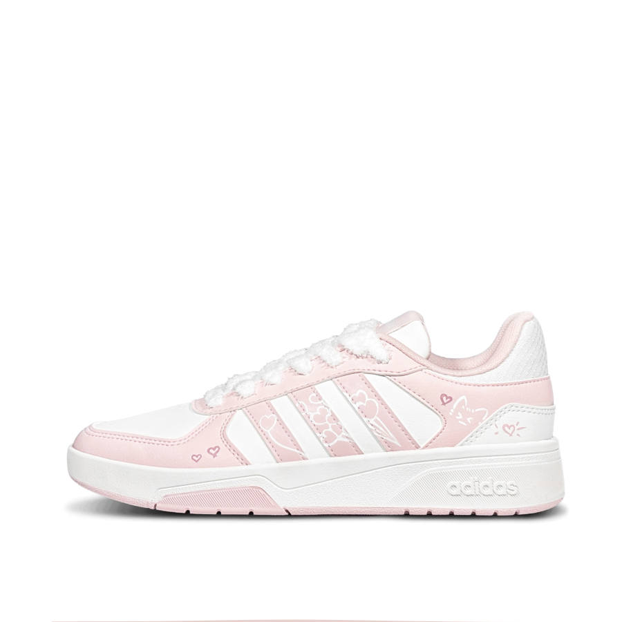 Adidas Adidas COURTBEAT Pink Cat Balloons Low top Skateboard Shoes Unisex Pink White