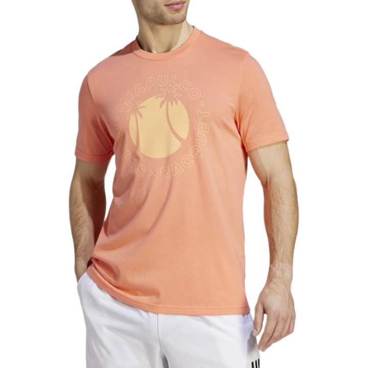 Adidas Adidas T Shirts Men's Orange Crew Neck