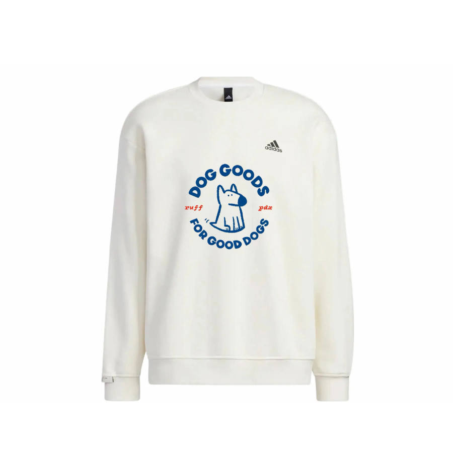 Adidas Adidas LABEL Sweatshirts Unisex White Crew Neck Moderate