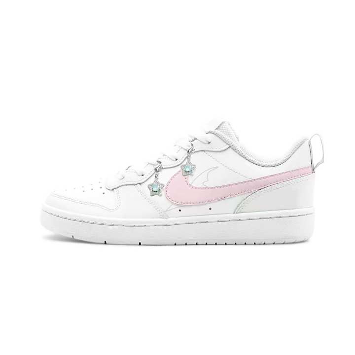 Nike Nike Court Borough Lemon Blossom, Pink Wing Whisper Cushioning Abrasion Resistant Breathable Slip Resistant Low top