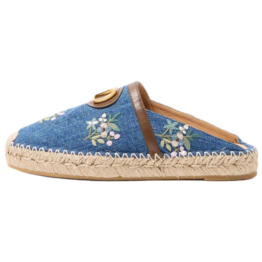 Valentino VLogo Signature Closed Toe Slippers 2.5cm Women's Blue