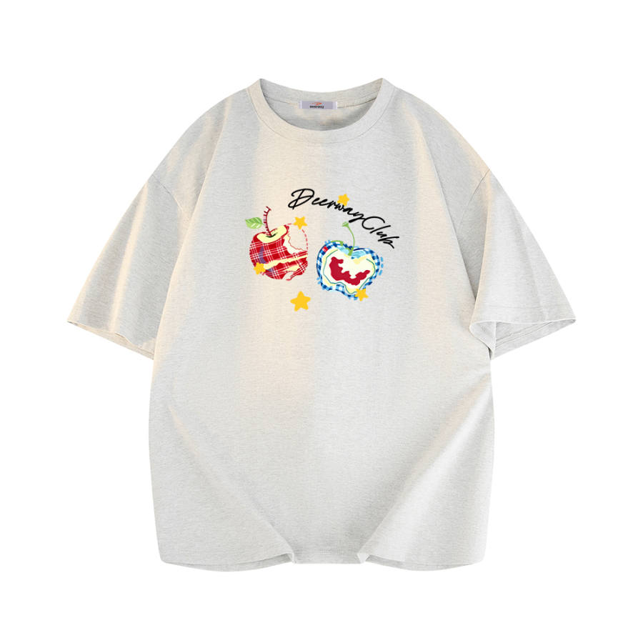 DEERWAY T Shirts Unisex Crew Neck Heavyweight
