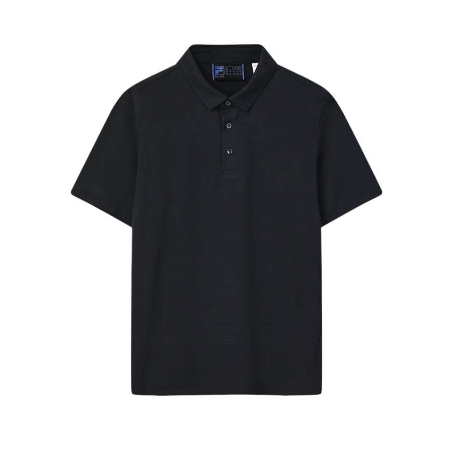 FILA BLUE Polo Shirts Men's Jet Black Moderate