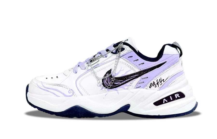 Nike Nike Air Monarch 4 Love Purple Slip Resistant Low top Chunky Sneakers Unisex Purple