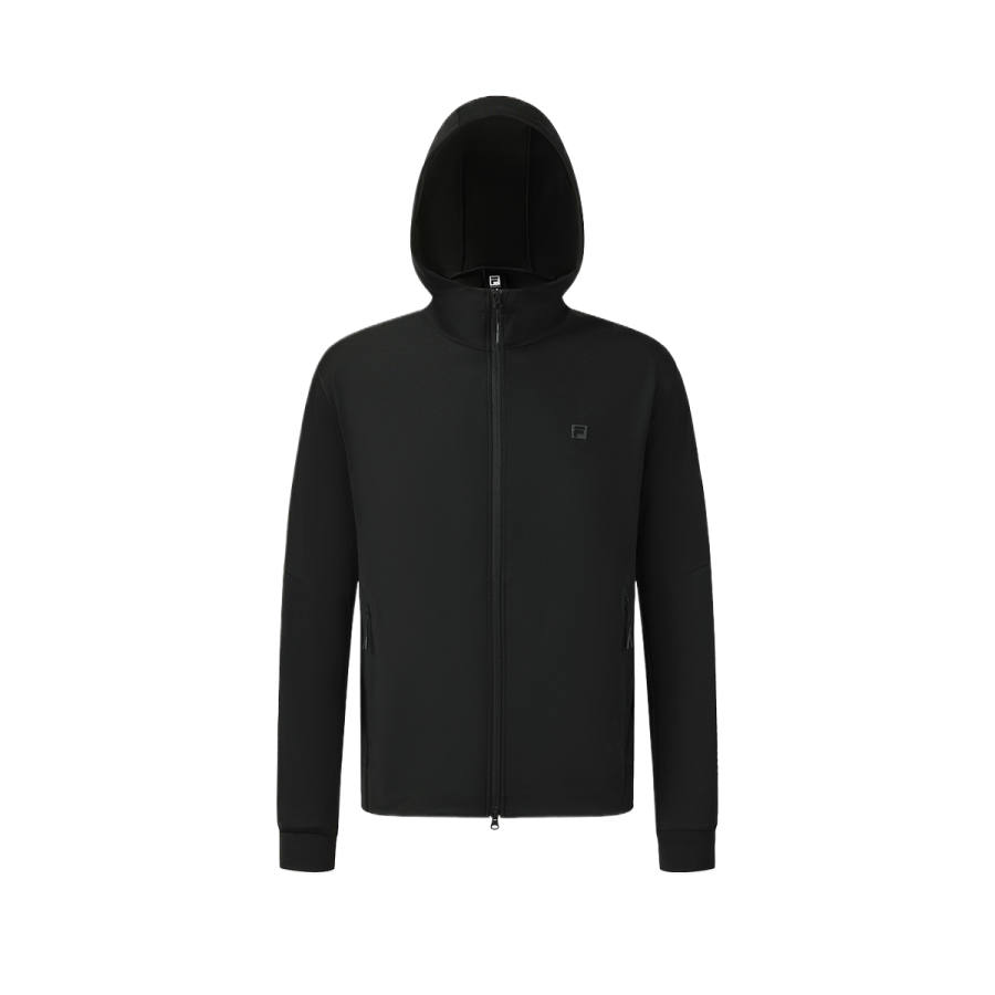 FILA Jackets Men's Pitch Black Hooded Non Detachable Moderate Other