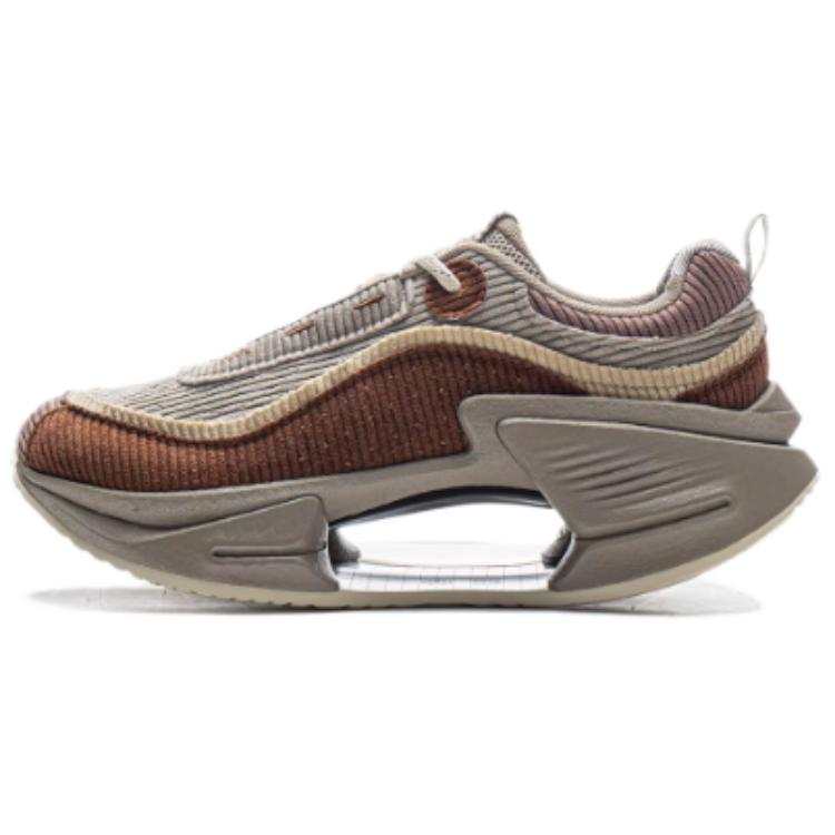 Li-Ning Li Ning Cushioning Waterproof Rebound Low top Casual Running Shoes Men's Agarwood Umber