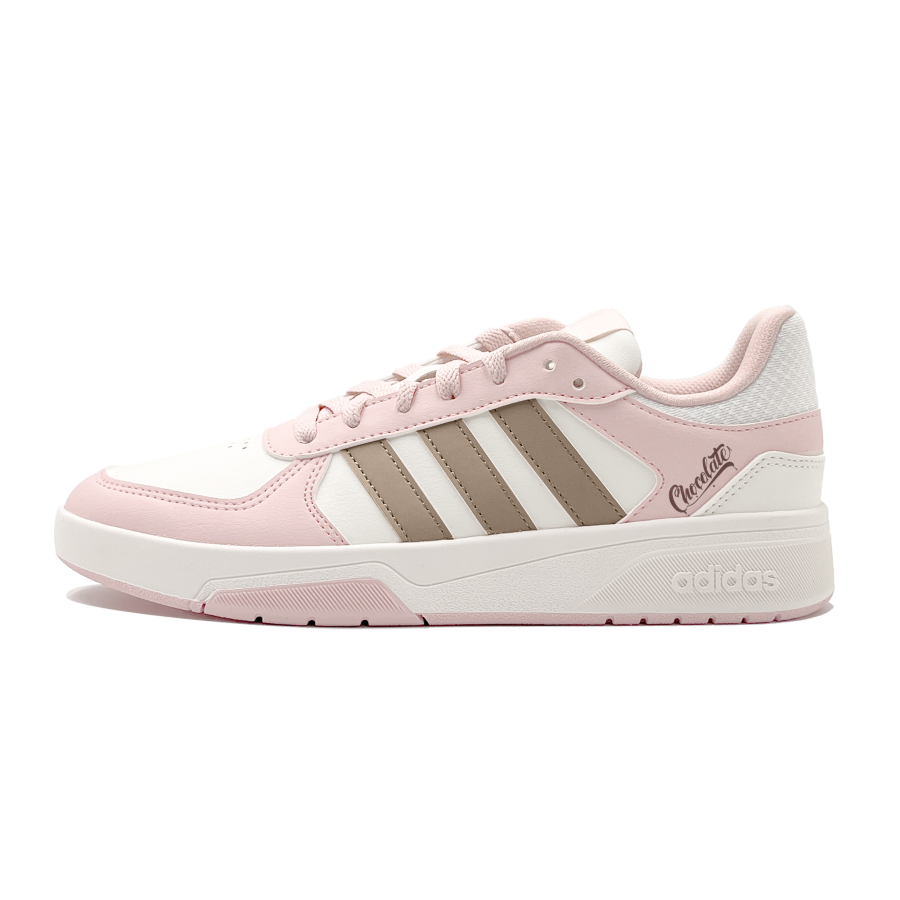 Adidas Adidas COURTBEAT Chocolate Milk Synthetic Leather Cushioning Skateboard Shoes Women's Pink