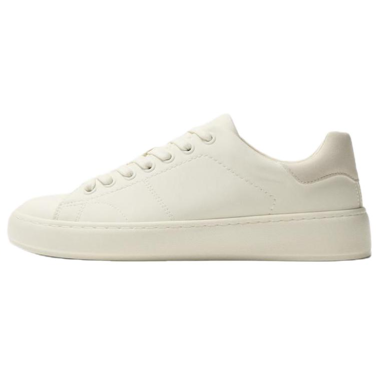 ZARA Pu Low top Skateboard Shoes Men's White