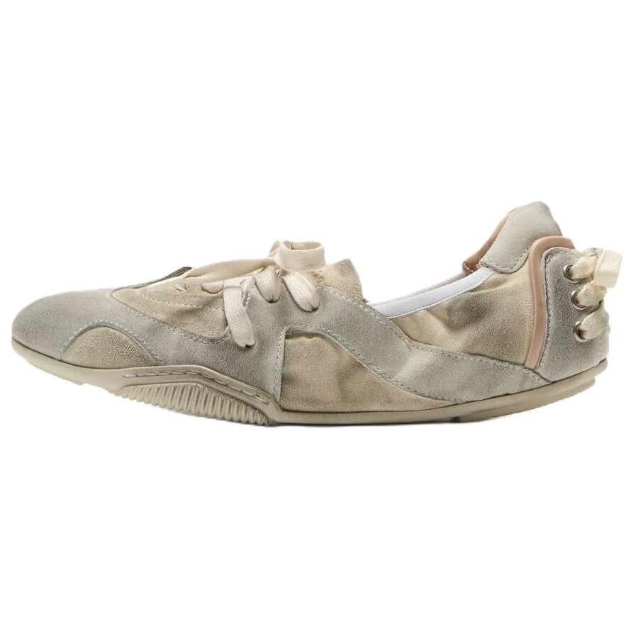 Acne Studios Acne Studios Casual Leather Shoes 0.5cm Women's Gray
