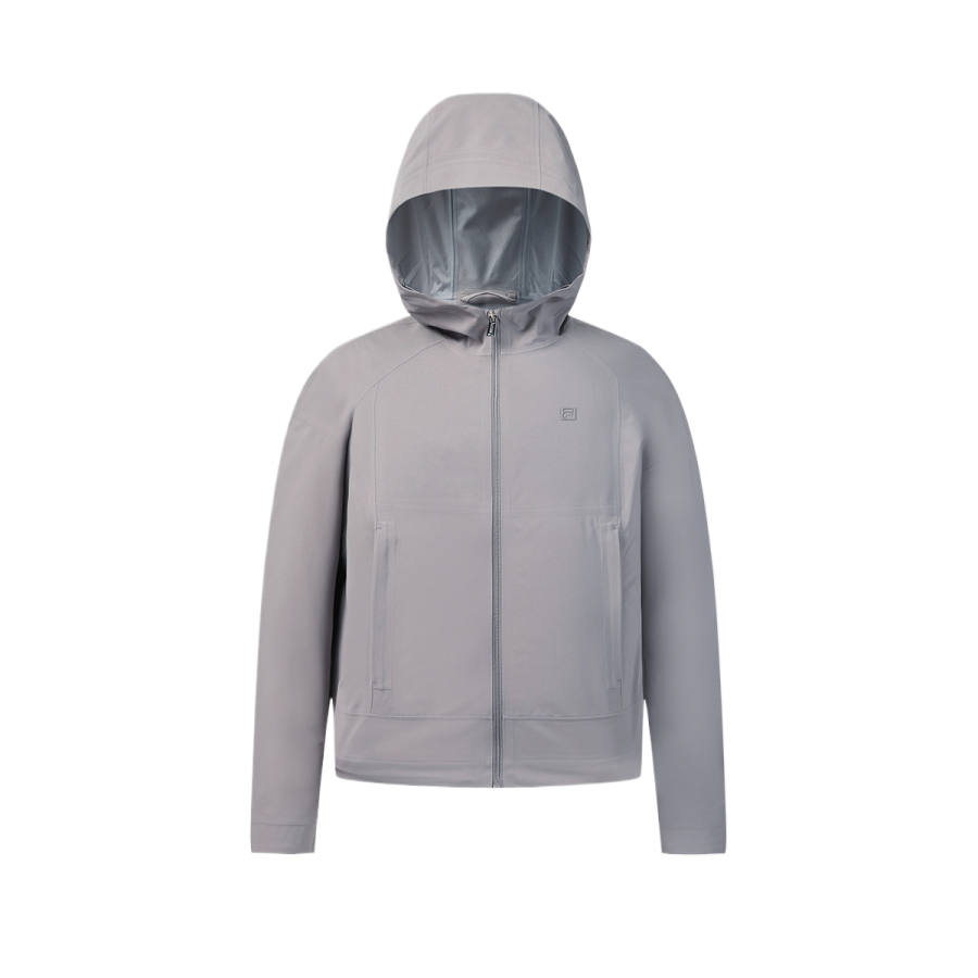 FILA Jackets Women's Dark Purple Gray Hooded Non Detachable Moderate Other