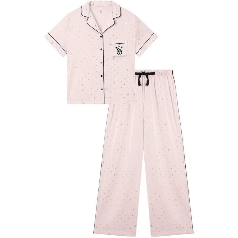 Victoria's Secret THE MIX Pajama Set Women's Peach Pink Gold