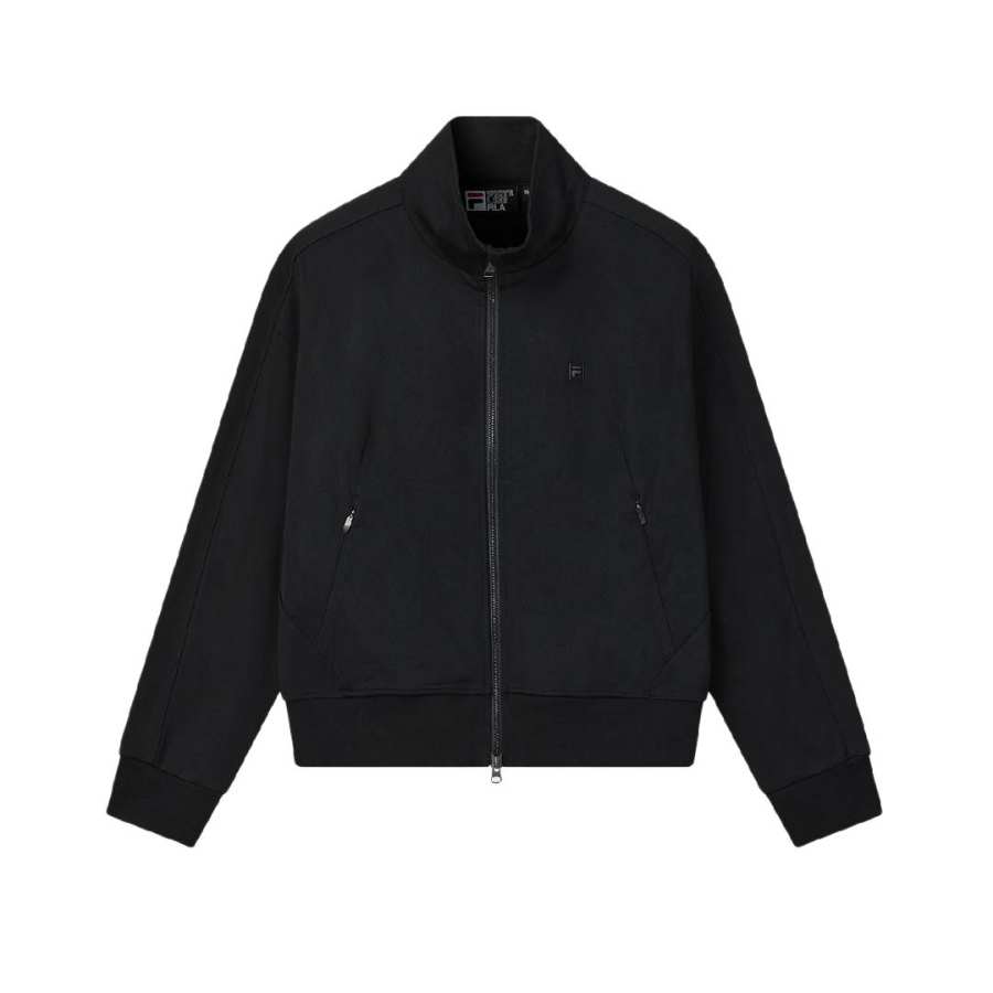 FILA WHITE Jackets Women's Black/BK Stand Collar Moderate Other