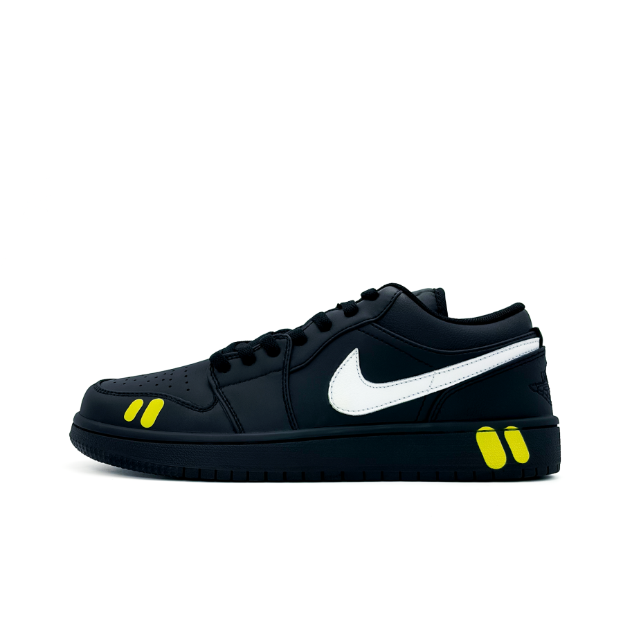 Jordan Jordan Air Jordan 1 Mild Yellow Double Sugar Leather Cushioning Slip Resistant Abrasion Resistant Breathable Low top