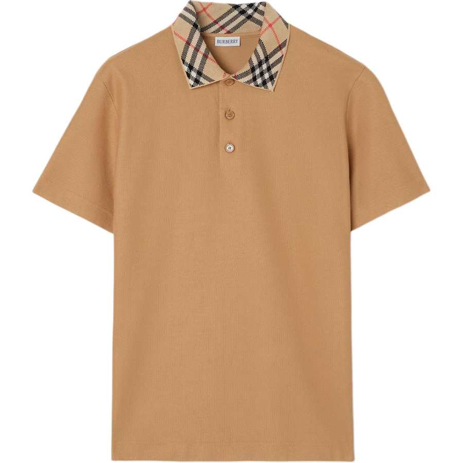 Burberry Check-Trim Short Sleeved Polo Shirt