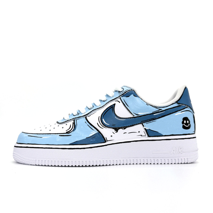 Nike Nike Air Force 1 Deep Sea Low top Skateboard Shoes Unisex Blue New