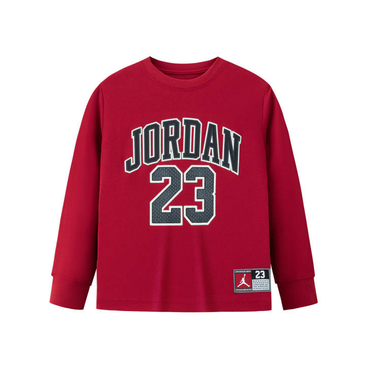 Jordan Jordan Long Sleeved T Shirt Bull Red Teenagers