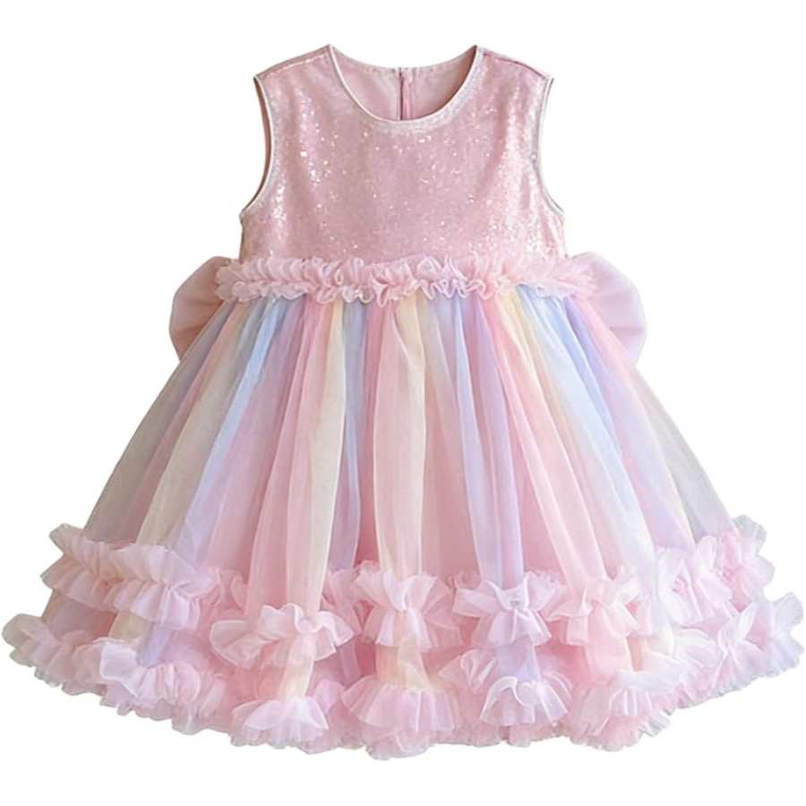 Lanza Lanza Kids Dresses Crew Neck Moderate