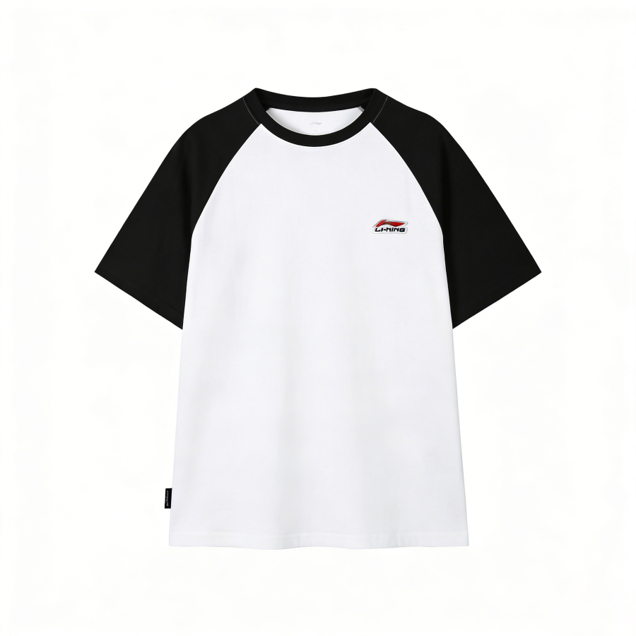 Li-Ning Li Ning T Shirt Unisex Black White