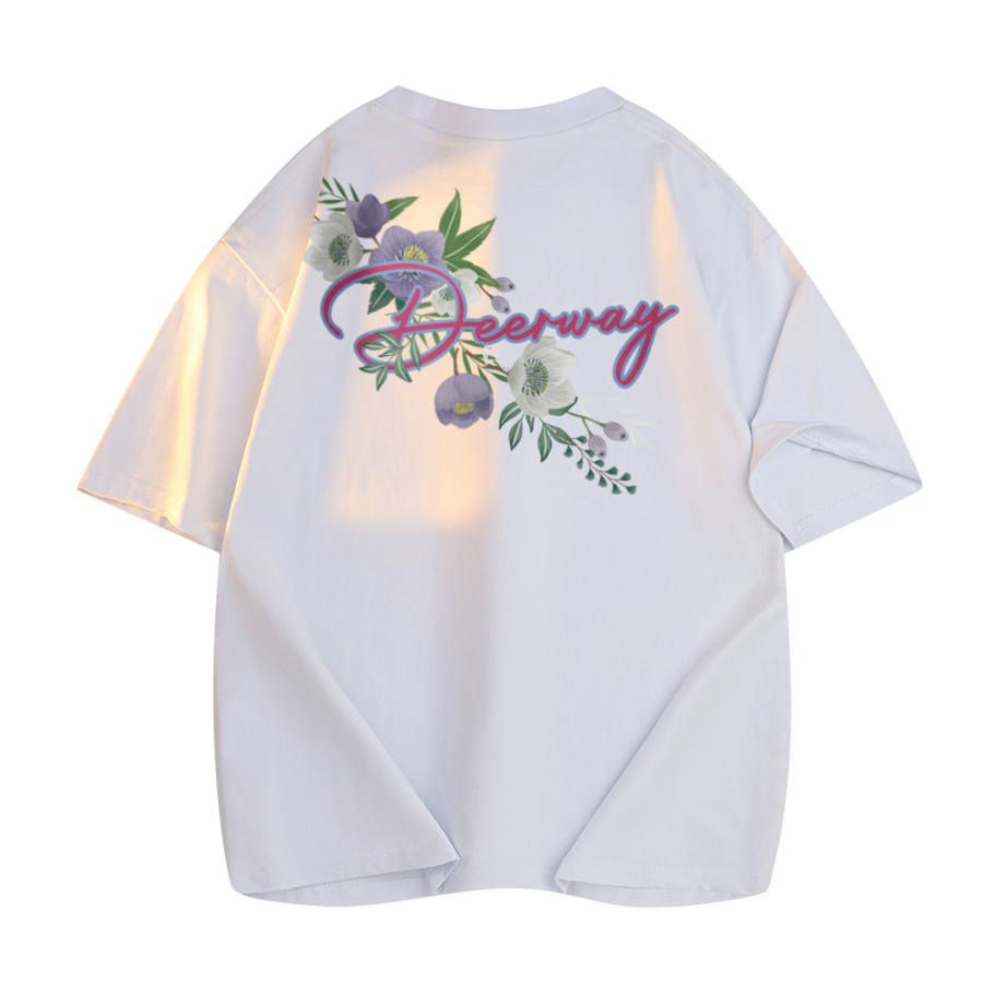 DEERWAY T Shirts Unisex Crew Neck Moderate Straight Fit