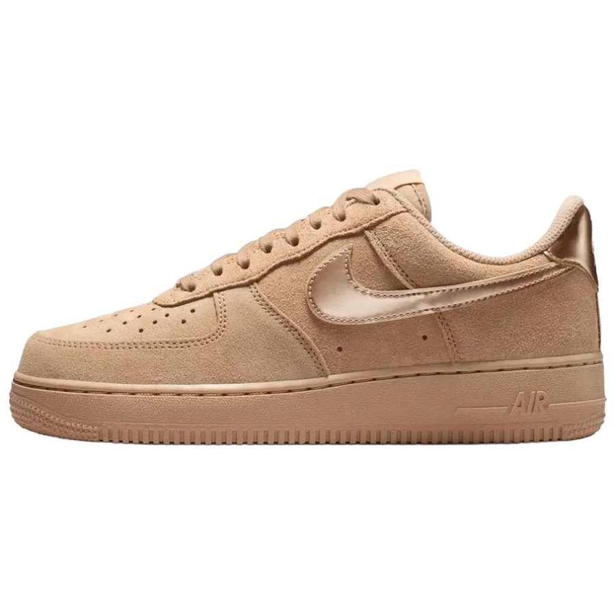 Nike Nike Air Force 1 Breathable Low top Skateboard Shoes Women's Light Khaki