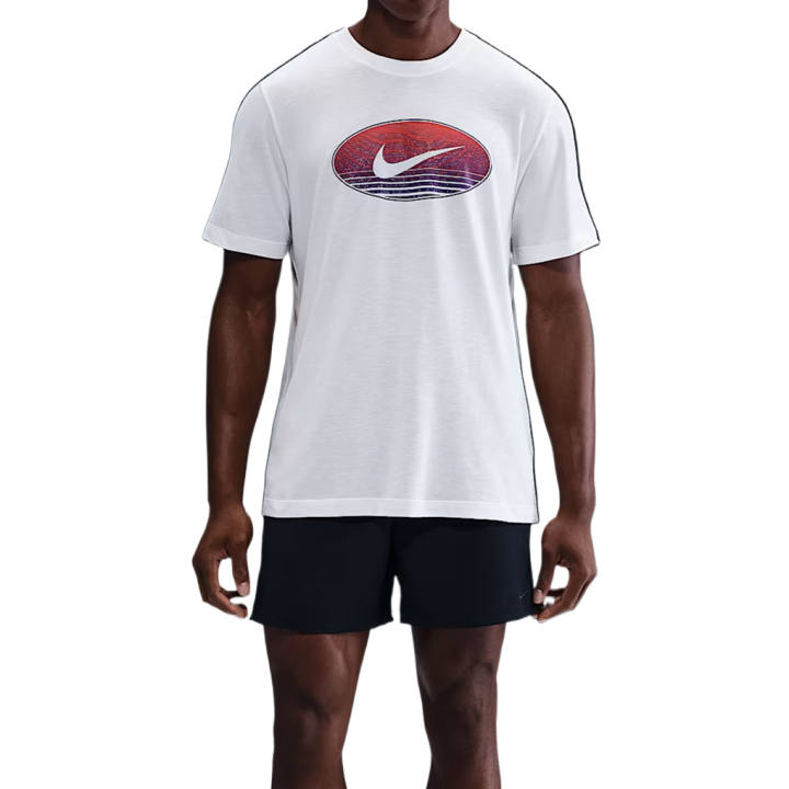 Nike Nike Dri Fit T Shirts Men's White Crew Neck Moderate