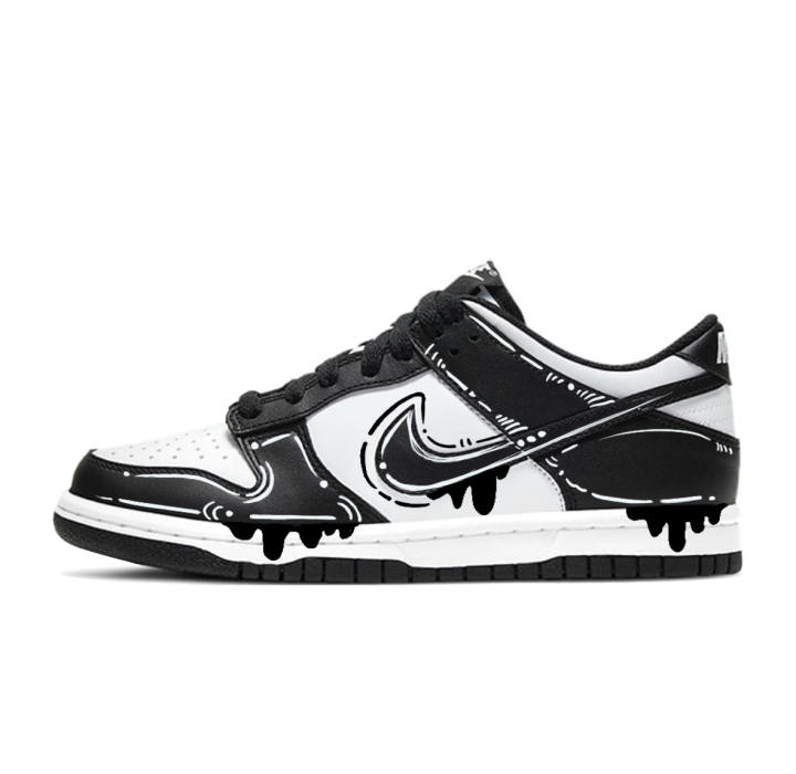 Nike Nike Dunk Skateboard Shoes Unisex Low Top Black/White