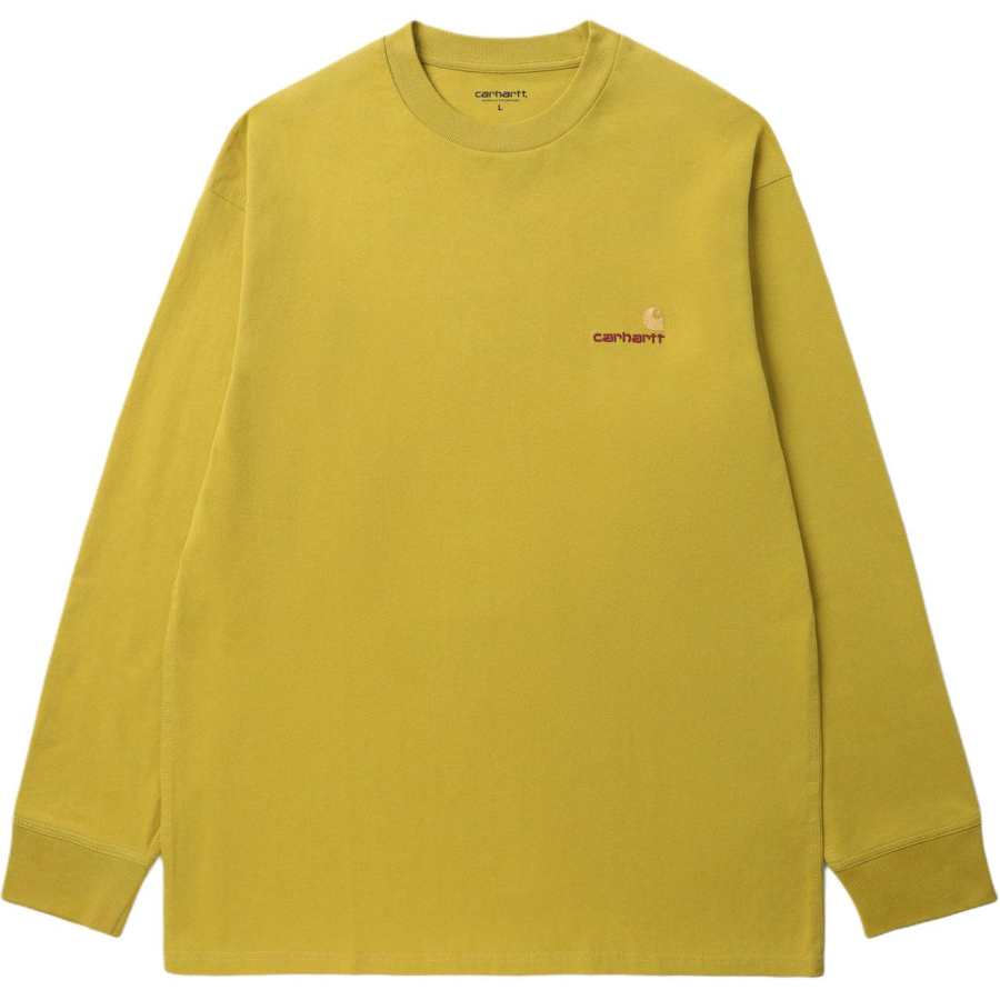 Carhartt WIP L/S American Script T Shirt T Shirt Men's