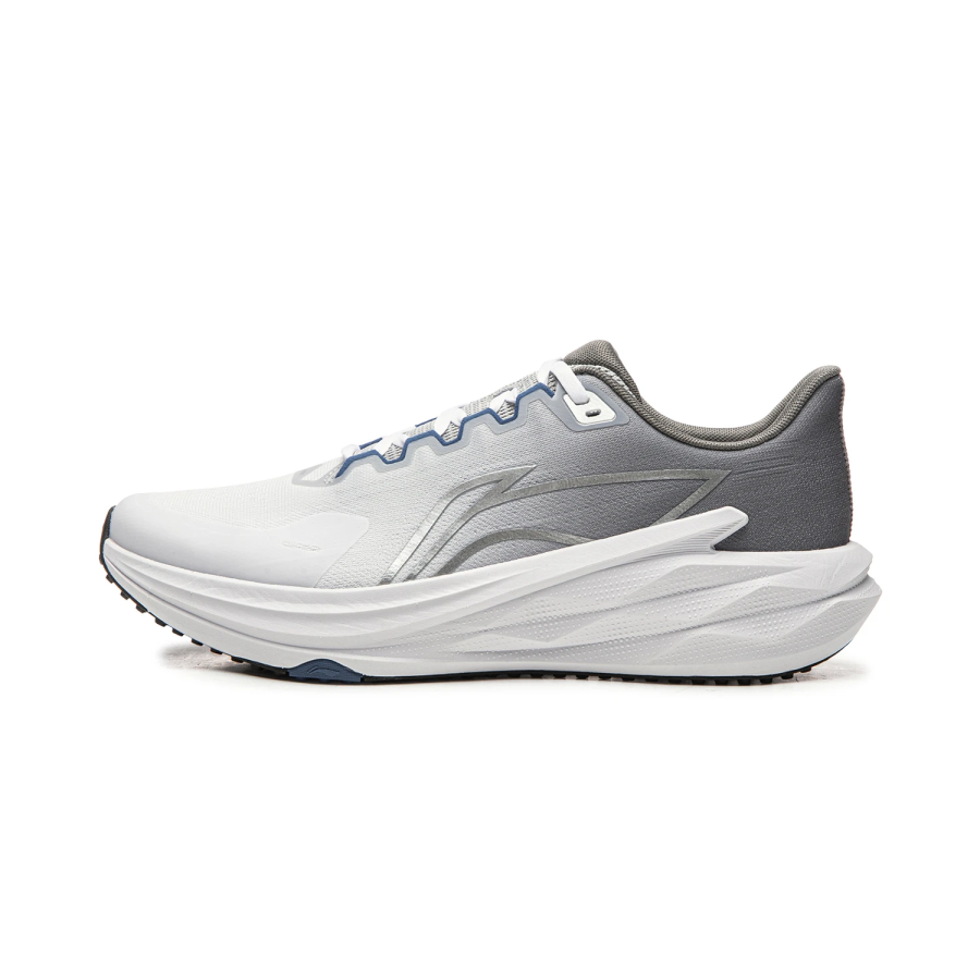 Li-Ning Li Ning Cushioning Low top Running Shoes Men's White Gray
