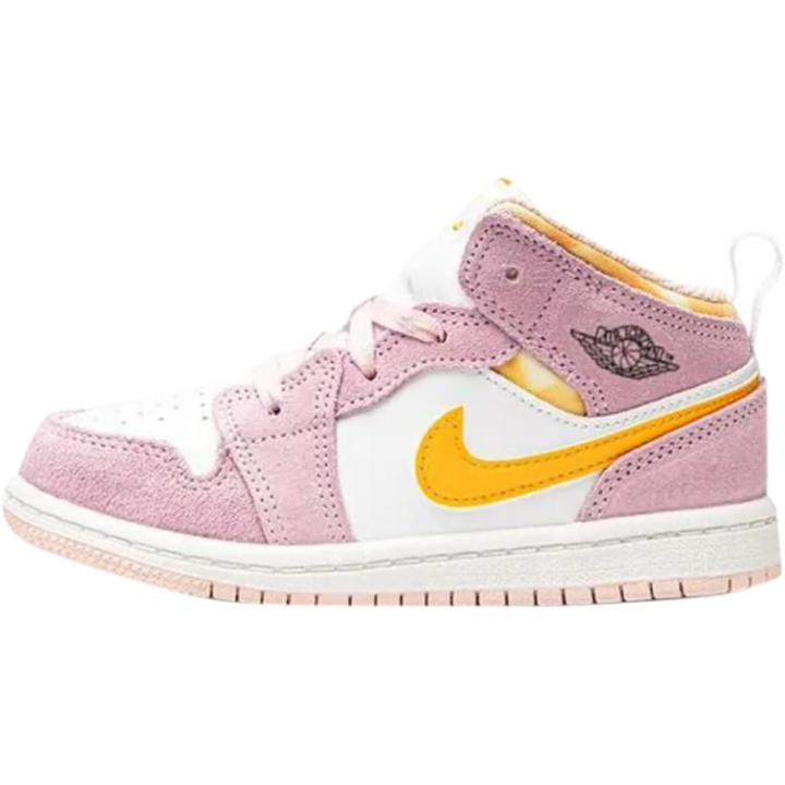 Jordan Jordan Air Jordan 1 Mid top Toddler Shoes Pink Infant And Toddler